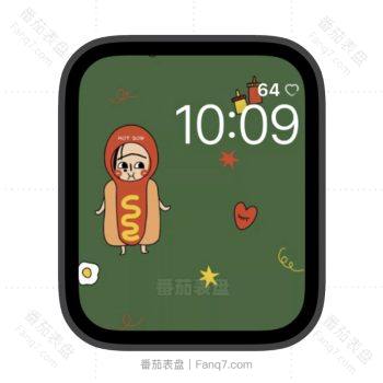 热狗肠苹果iwatch壁纸表盘.watchface