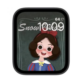 迪士尼小公主插画苹果iwatch壁纸表盘.watchface