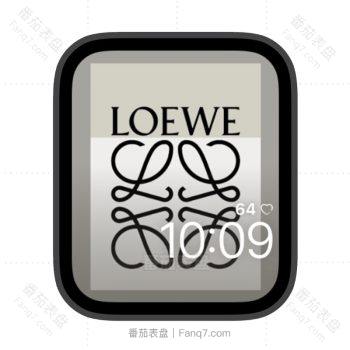 LOWEW罗意威灰白苹果iwatch壁纸表盘.watchface
