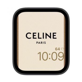 CELINE思琳纸淡黄LOGO苹果iwatch壁纸表盘.watchface
