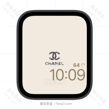 CHANEL香奈儿纸淡 黄LOGO苹果iwatch壁纸表盘.watchface