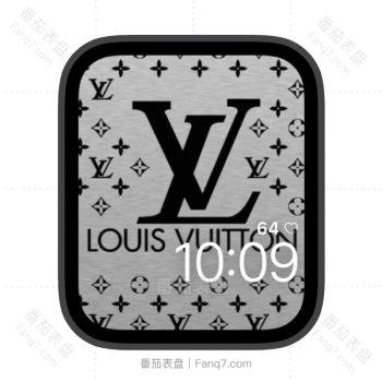LV印花纸质黑白大LOGO苹果iwatch壁纸表盘.watchface