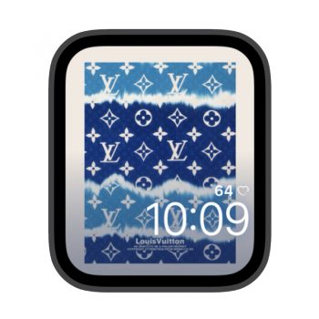 LV印花LOGO海纹蓝湛详见苹果iwatch壁纸表盘.watchface