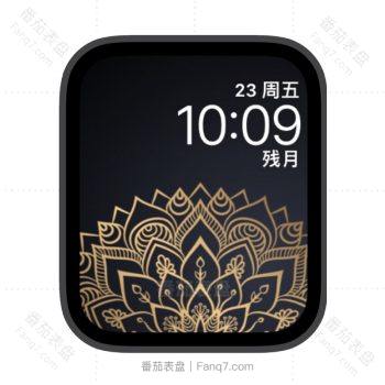 金羽开屏苹果iwatch壁纸表盘.watchface