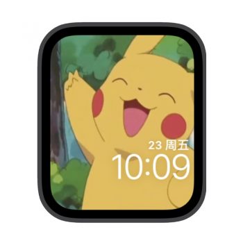 皮卡丘动态皮卡秋一下苹果iwatch壁纸表盘.watchface
