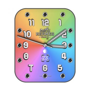 爱马仕Hermes五彩渐变表盘.clock
