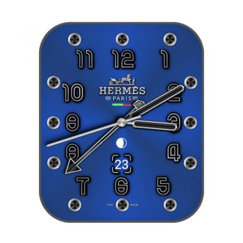 爱马仕Hermes蓝色简约表盘.clock
