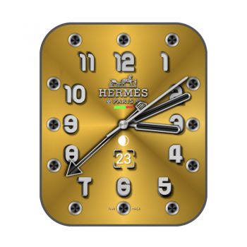 爱马仕Hermes黄色简约表盘.clock