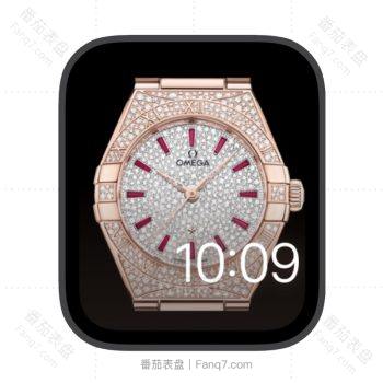 欧米茄omega满天星钻石苹果iwatch壁纸表盘.watchface