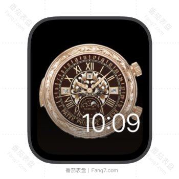 帕玛强尼TOURBILLON复古花纹苹果iwatch壁纸表盘.watchface