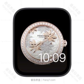 Parmigiani Fleurier帕玛强尼镶钻浮雕花瓣苹果iwatch壁纸表盘.watchface