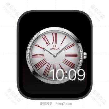 omega欧米茄简约罗马数字苹果iwatch壁纸表盘.watchface