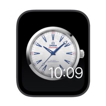 欧米茄omega蓝白简约苹果iwatch壁纸表盘.watchface