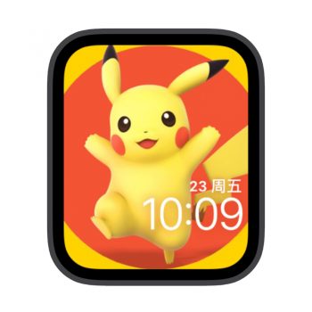 皮卡丘开心苹果iwatch壁纸表盘.watchface