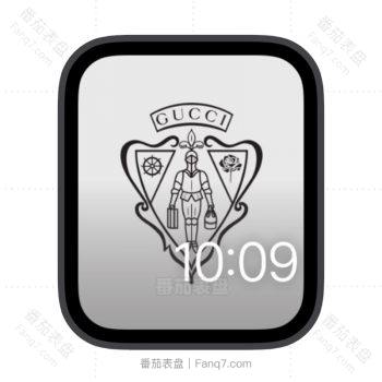 GUCCI古驰骑士胸章苹果iwatch壁纸表盘.watchface