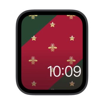 GUCCI古驰红绿斜杠小蜜蜂苹果iwatch壁纸表盘.watchface