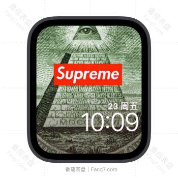 Supreme苹果iwatch壁纸表盘.watchface