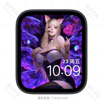 音乐美少女苹果iwatch壁纸表盘.watchface