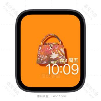 LV路易斯威登宝宝橘色苹果iwatch壁纸表盘.watchface