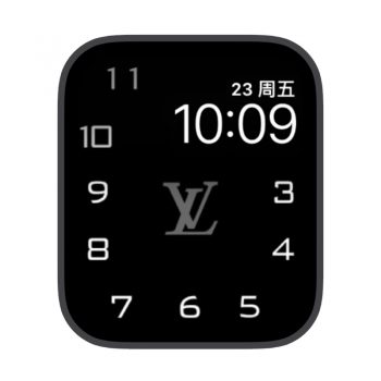 大数字时间lv路易斯威登苹果iwatch壁纸表盘.watchface
