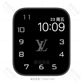 大数字时间lv路易斯威登苹果iwatch壁纸表盘.watchface
