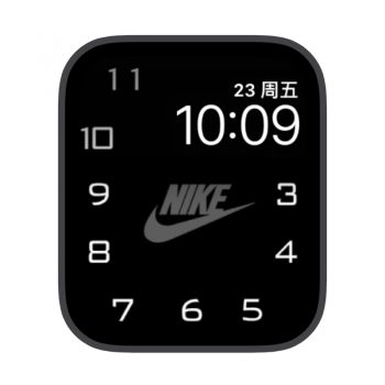 大数字时间nike耐克苹果iwatch壁纸表盘.watchface