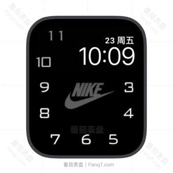大数字时间nike耐克苹果iwatch壁纸表盘.watchface
