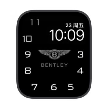 大数字时间宾利苹果iwatch壁纸表盘.watchface