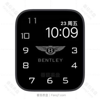 大数字时间宾利苹果iwatch壁纸表盘.watchface