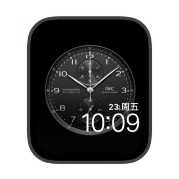 IWC万国苹果iwatch壁纸表盘.watchface