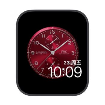 IWC万国苹果iwatch壁纸表盘.watchface