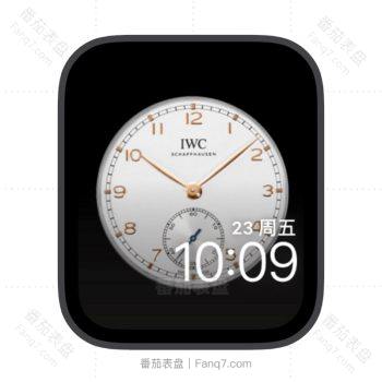 iwc万国简约白色苹果iwatch壁纸表盘.watchface