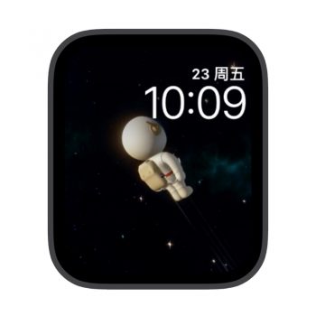 卡通太空人宇宙星空苹果iwatch壁纸表盘.watchface