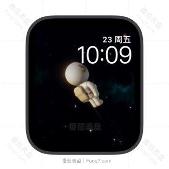 卡通太空人宇宙星空苹果iwatch壁纸表盘.watchface