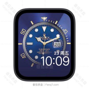 rolex劳力士蓝紫色海神使苹果iwatch壁纸表盘.watchface