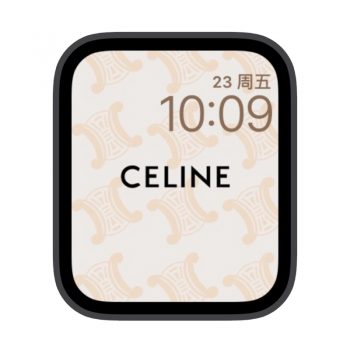 celine思琳米黄橙双月苹果iwatch壁纸表盘.watchface
