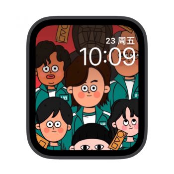 韩国鱿鱼游戏苹果iwatch壁纸表盘.watchface