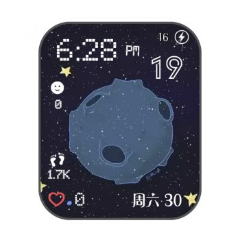 卡西欧CASIOG宇宙蓝色星空表盘.clock