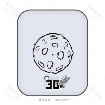 卡西欧CASIOG白色宇宙表盘.clock