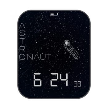 太空人黑色星空简约动态表盘.clock