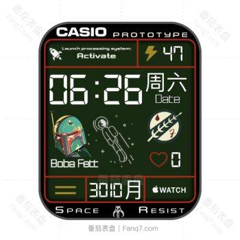 绿色圣诞新太空人表盘.clock