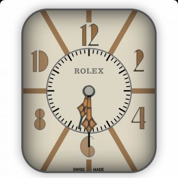 劳力士ROLEX米黄复古时钟表盘.clock