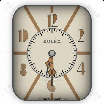 劳力士ROLEX米黄复古时钟表盘.clock