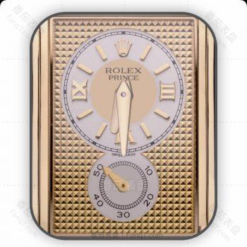 劳力士ROLEX玫瑰金双盘复古表盘.clock