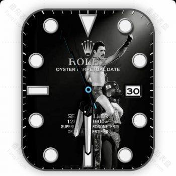 劳力士ROLEX黑色自行车马戏团表盘.clock