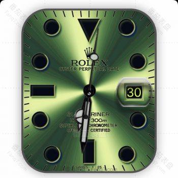 劳力士ROLEX绿色光盘渐变表盘.clock