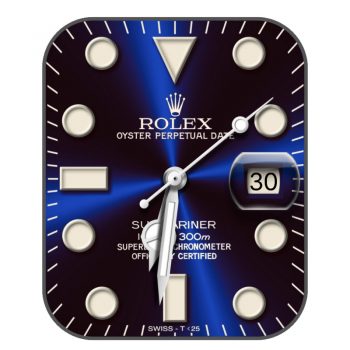 劳力士ROLEX深蓝光盘渐变表盘.clock