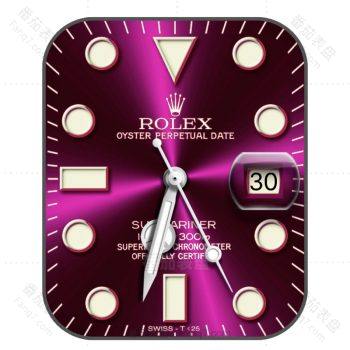 劳力士ROLEX玫红光盘渐变表盘.clock