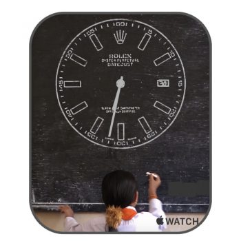 劳力士ROLEX港风学生黑板表盘.clock