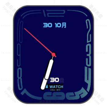 S7独占表盘Continuum蓝色apple动态版.clock